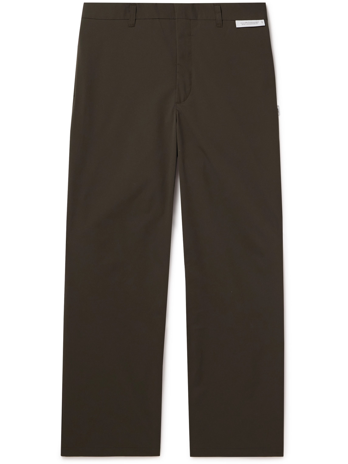 Wtaps Straight-leg Twill Trousers In Brown