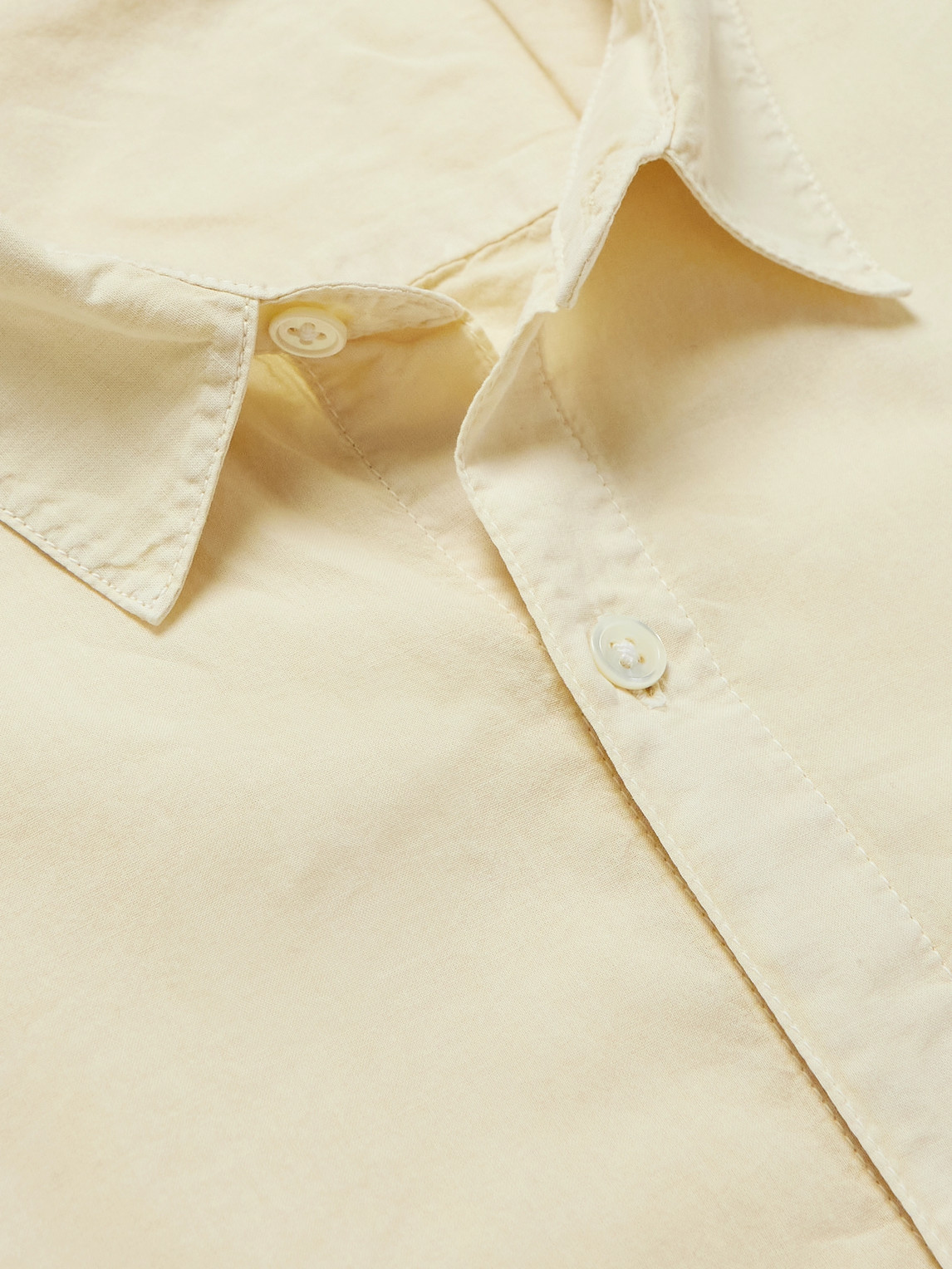 Shop James Perse Standard Cotton Shirt In Neutrals