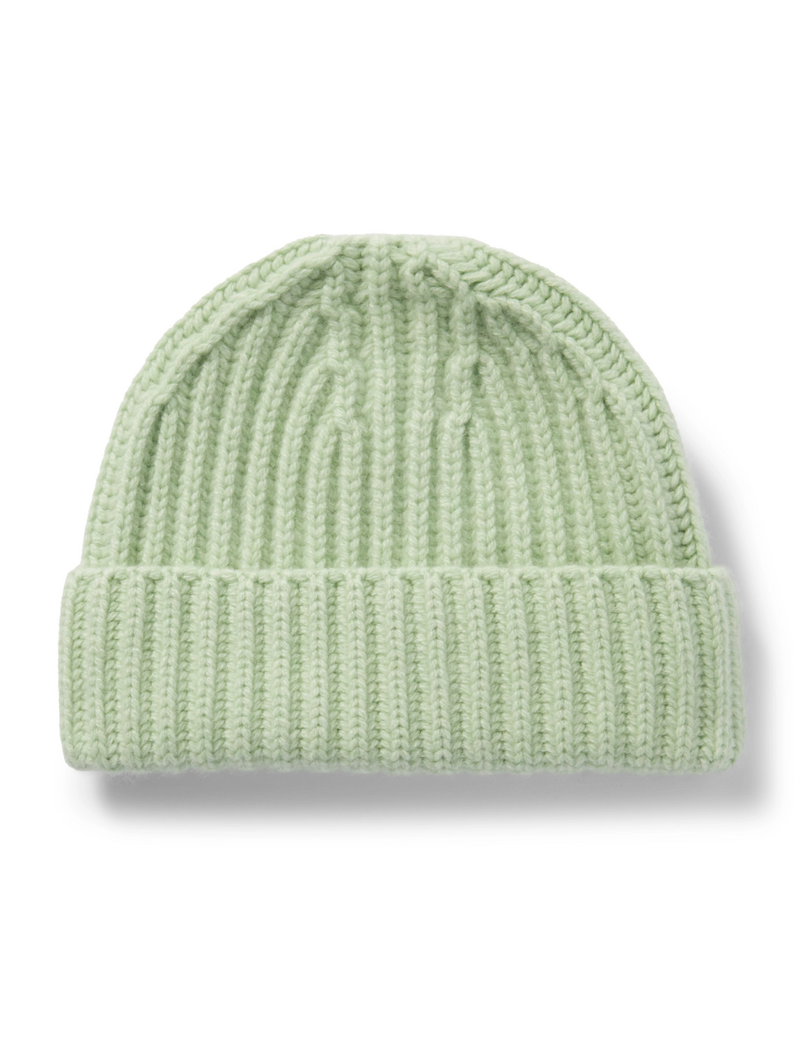 Ssam Ribbed Cashmere Beanie In Green