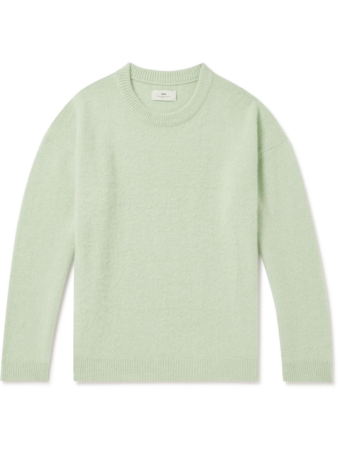 Ssam Brushed Cashmere Sweater In Green