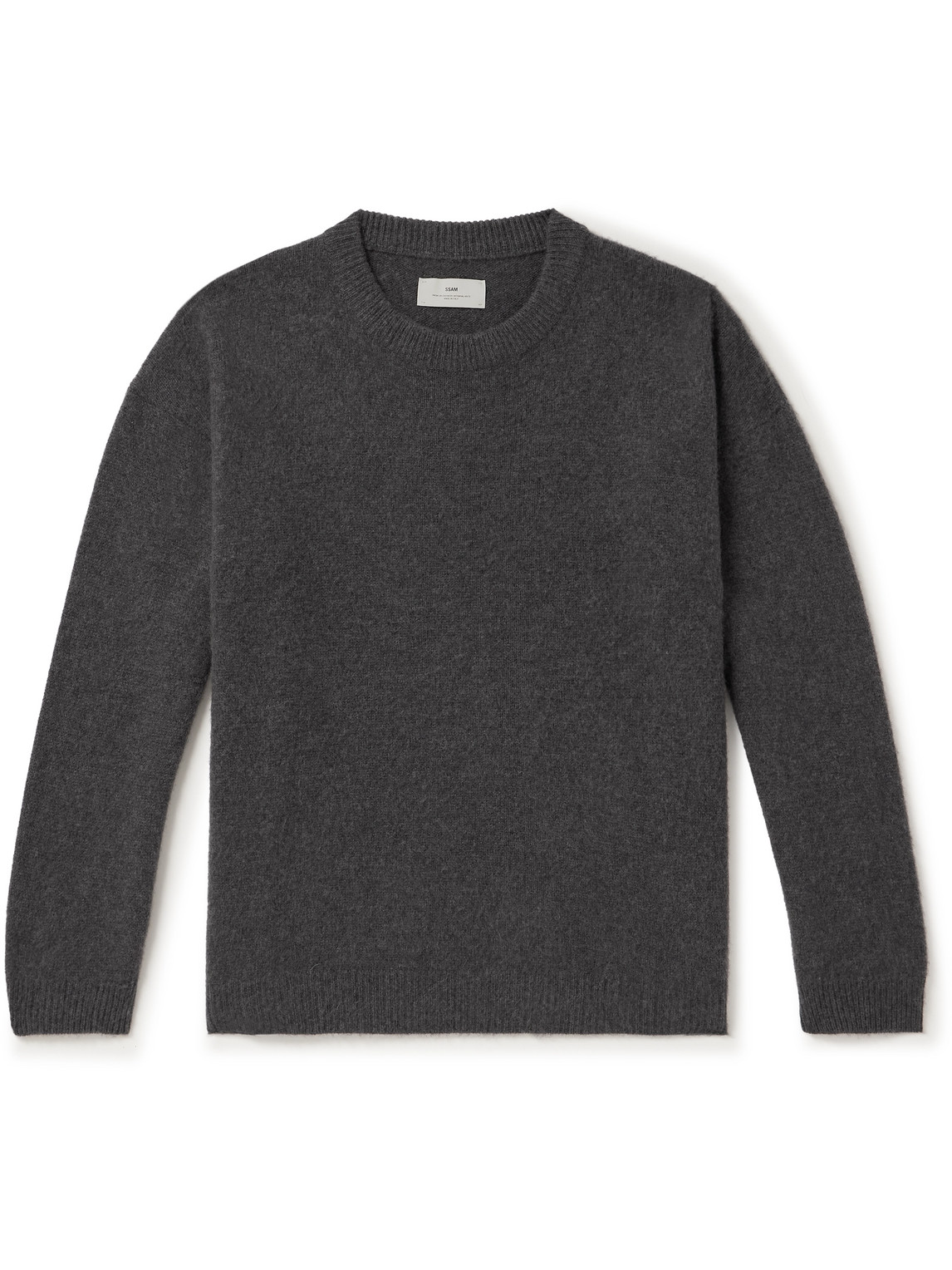 Ssam Brushed Cashmere Sweater In Gray