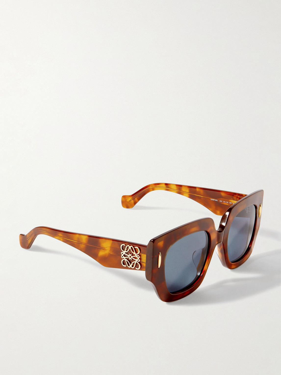 Shop Loewe Oversized Square-frame Acetate Sunglasses In Tortoiseshell