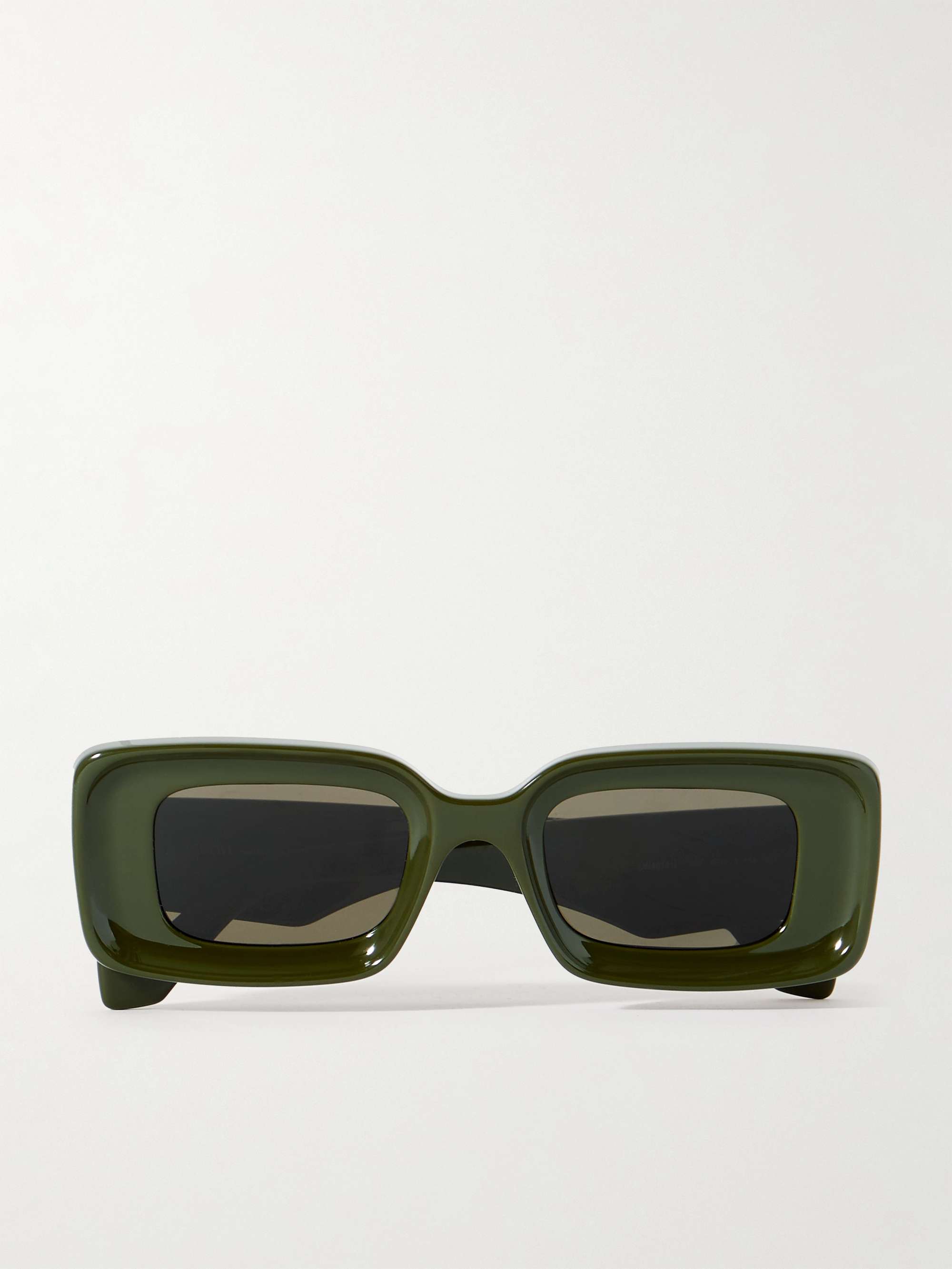 Anagram Rectangular-Frame Acetate Sunglasses