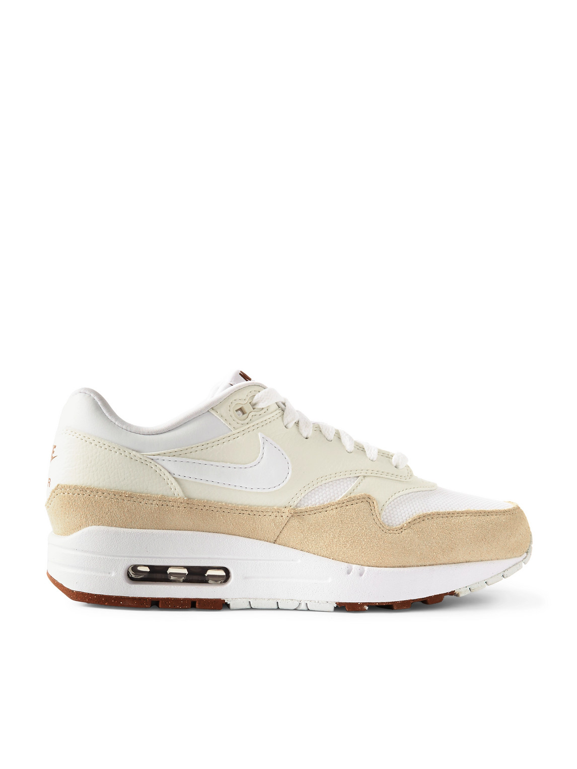 Nike Air Max 1 Sc Suede, Mesh And Leather Trainers In Neutrals