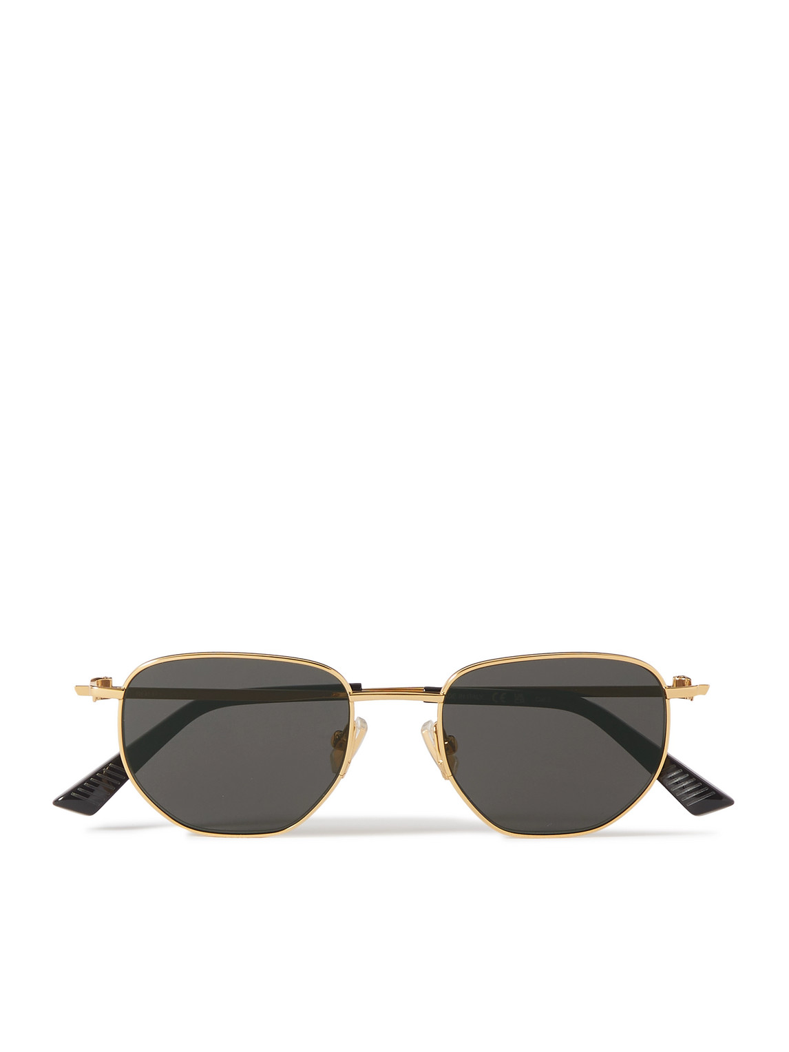 Bottega Veneta Round-frame Gold-tone Sunglasses