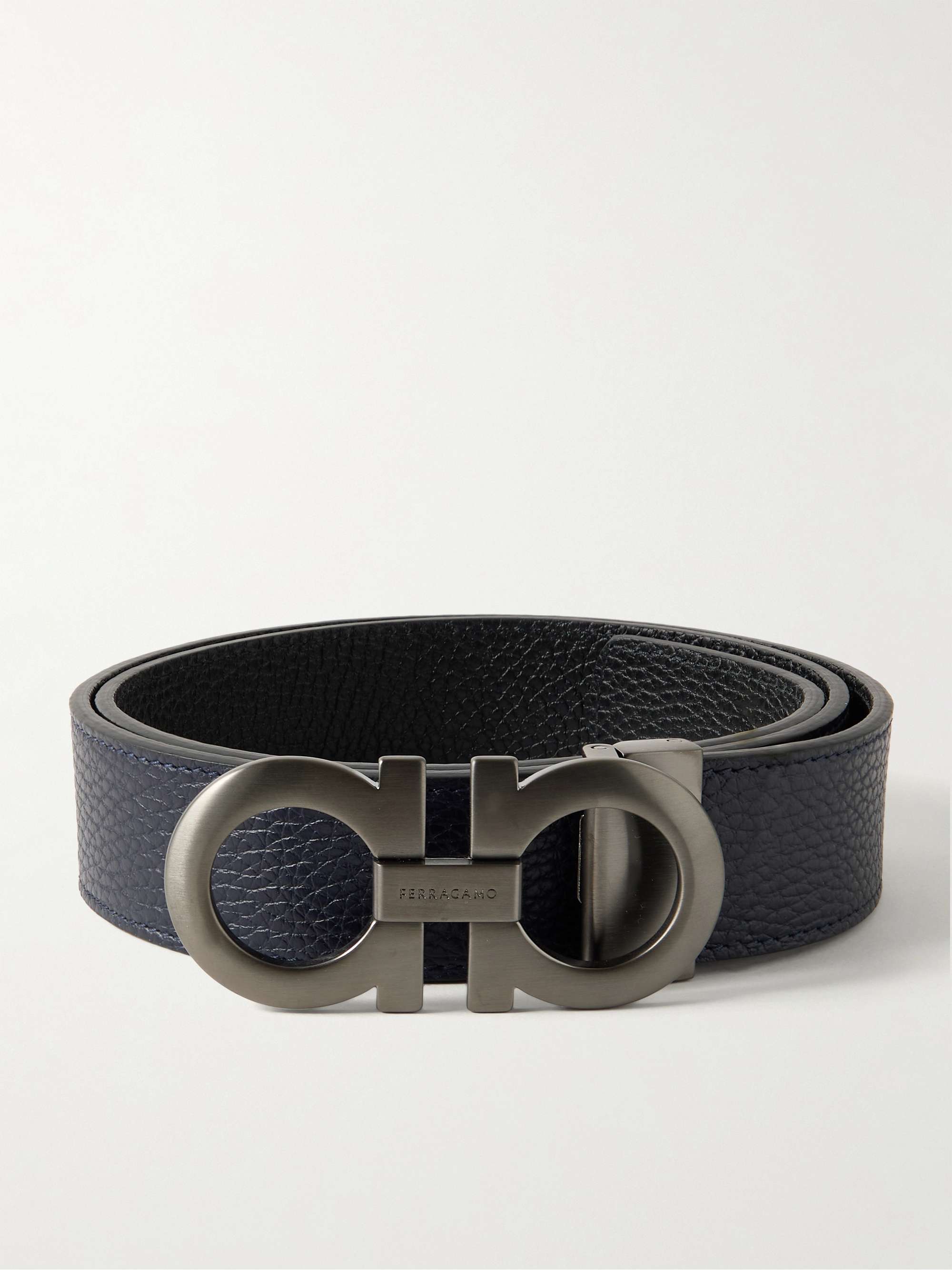 Ferragamo leather belt hotsell