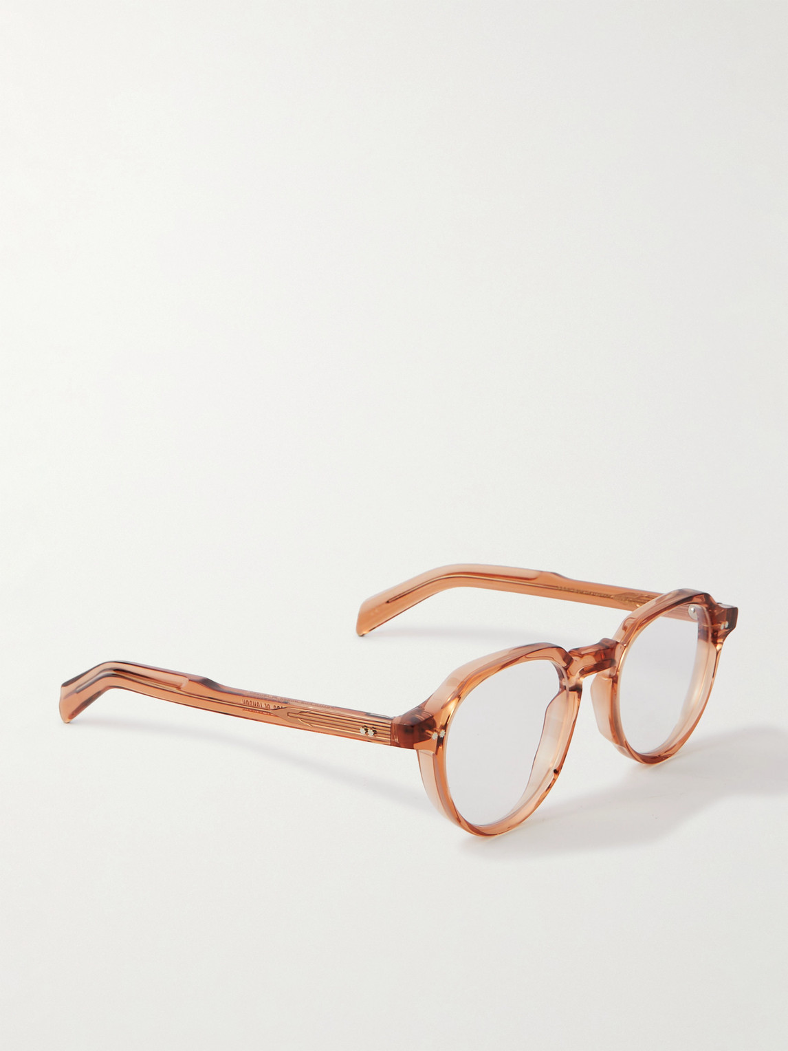 Shop Cutler And Gross Gr06 Round-frame Acetate Optical Glasses In Pink