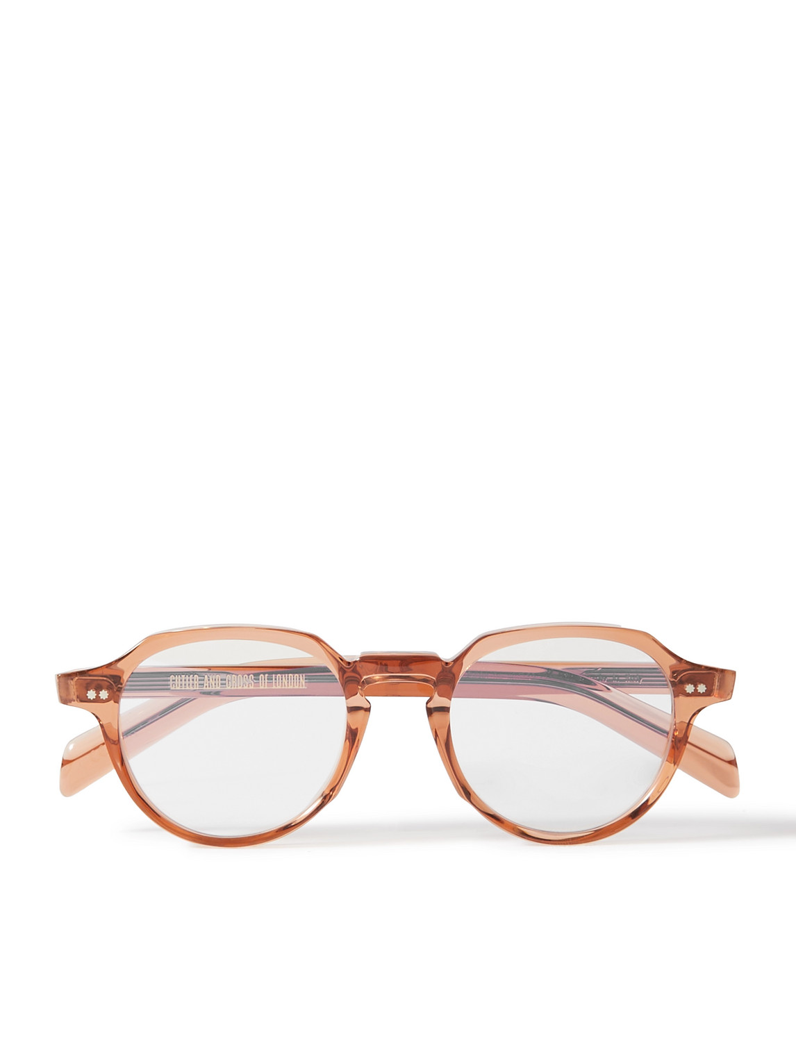 Cutler And Gross Gr06 Round-frame Acetate Optical Glasses In Metallic