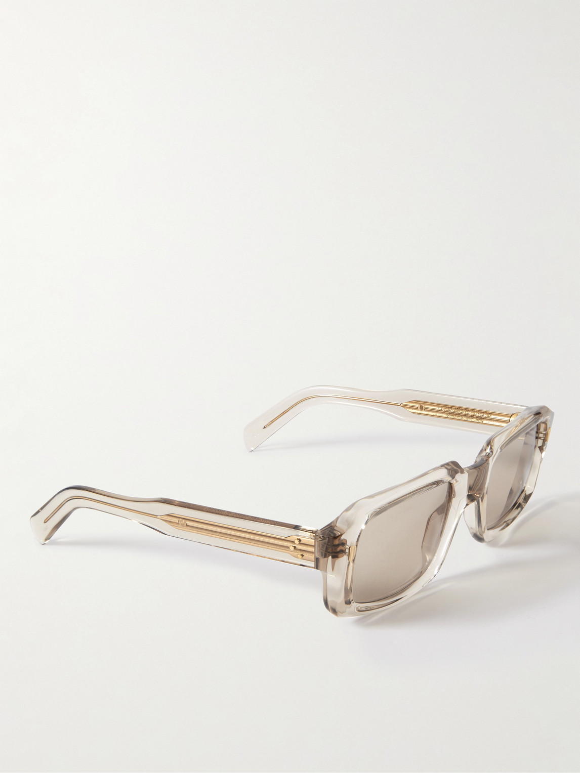 Shop Cutler And Gross Rectangle-frame Acetate Sunglasses In Silver