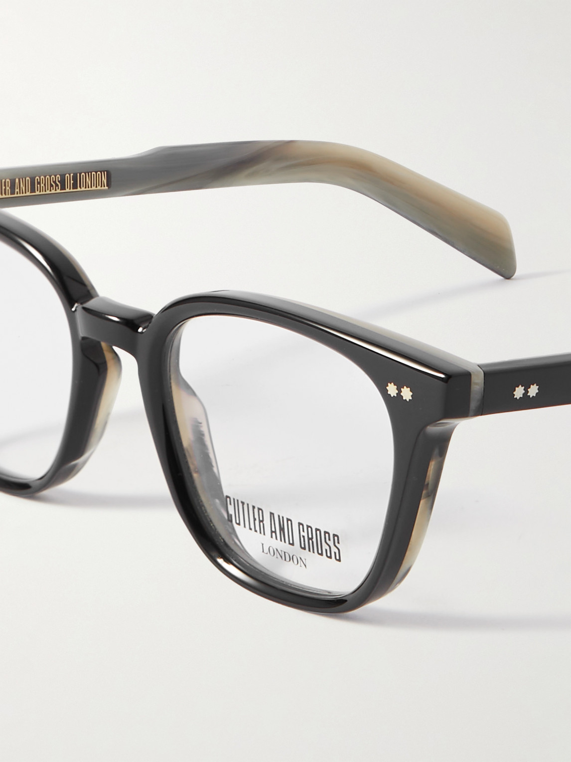 Shop Cutler And Gross Gr05 Cat-eye Acetate Optical Glasses In Black