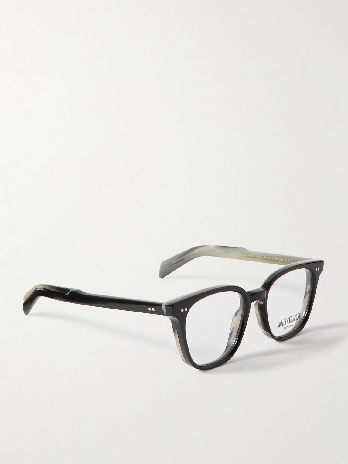 Shop Cutler And Gross Gr05 Cat-eye Acetate Optical Glasses In Black