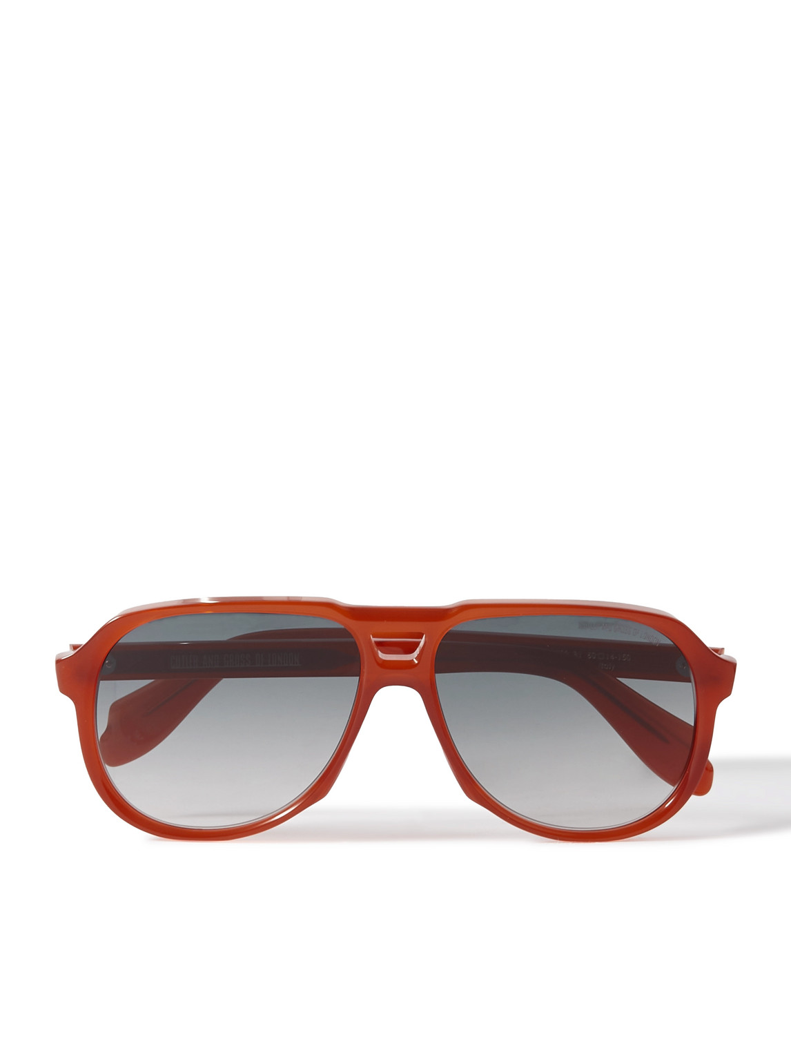 Cutler And Gross 9782 Aviator-style Acetate Sunglasses In Orange