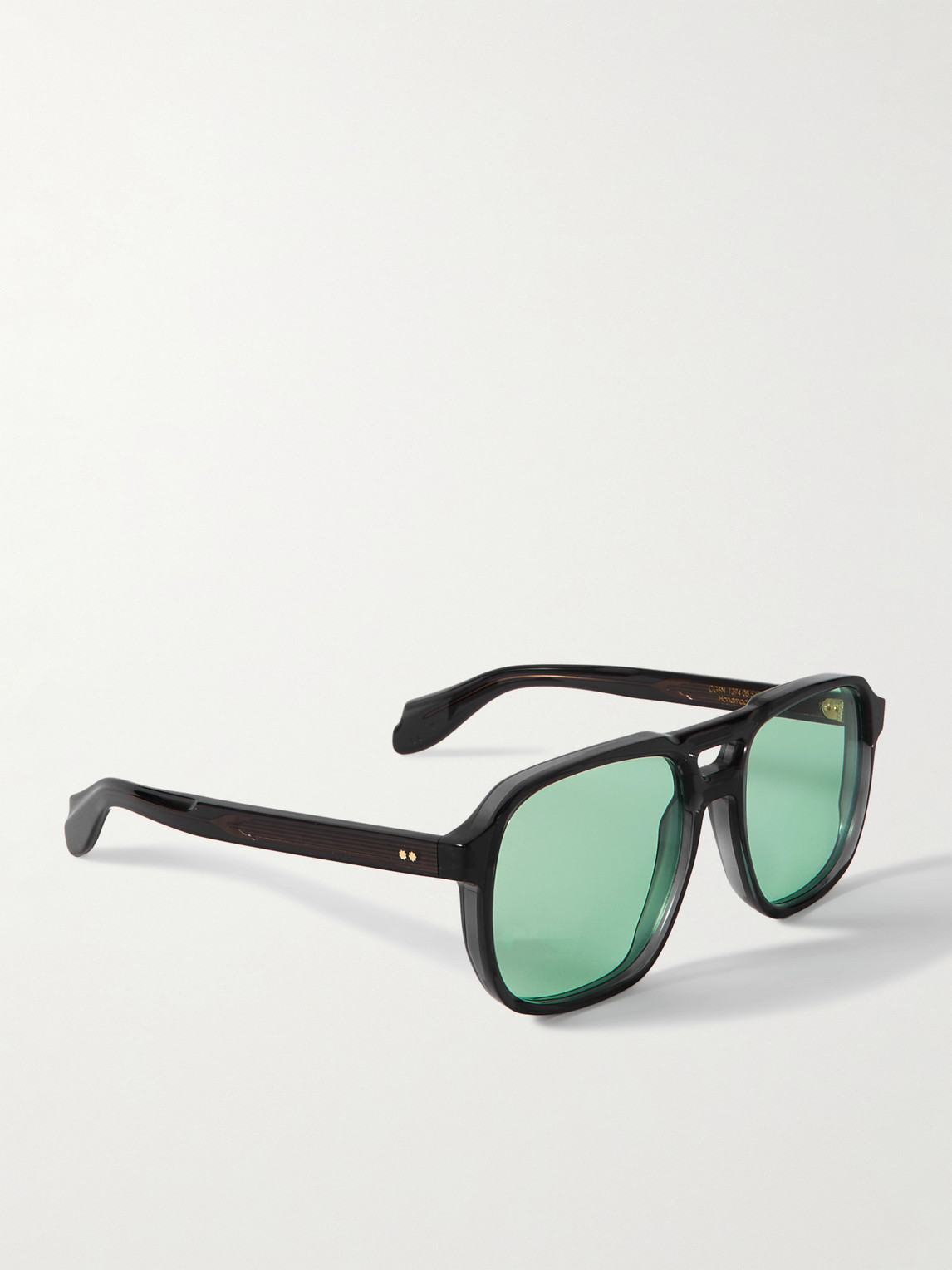 Shop Cutler And Gross Aviator-style Acetate Sunglasses In Gray