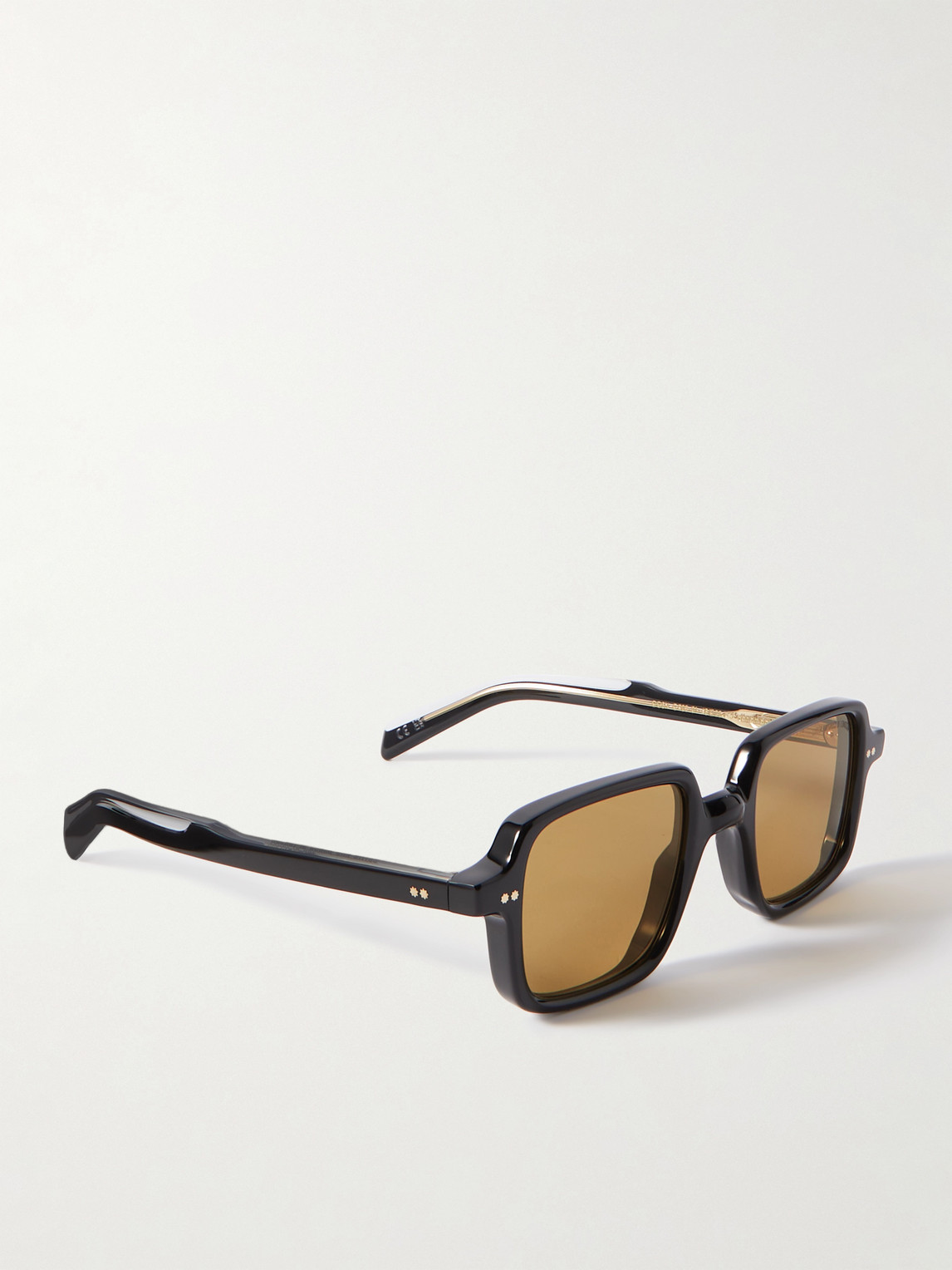 Shop Cutler And Gross Gr02 Rectangle-frame Acetate Sunglasses In Black