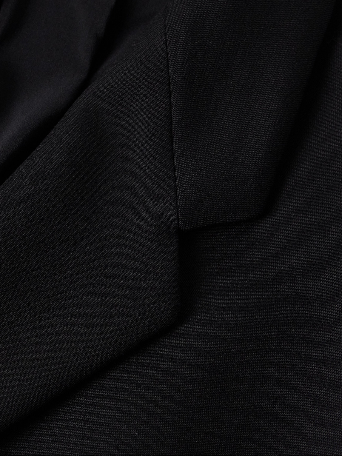 Shop Fear Of God Double-breasted Wool Overcoat In Black