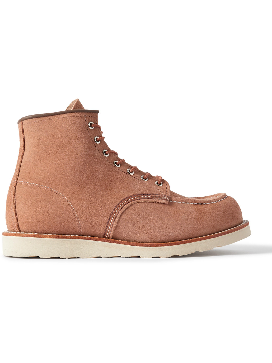 Shop Red Wing Shoes 8208 Classic Moc Suede Boots In Pink