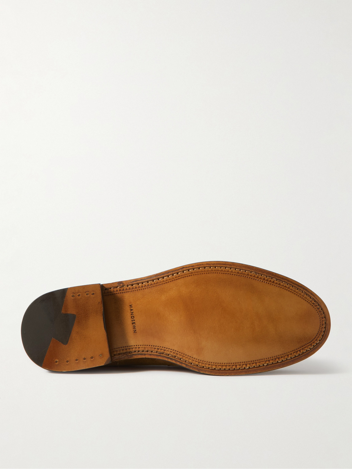 Shop Sid Mashburn Suede Penny Loafers In Brown