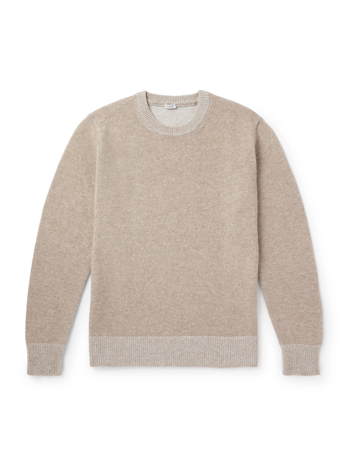 Caruso Ribbed Wool Sweater In Neutrals