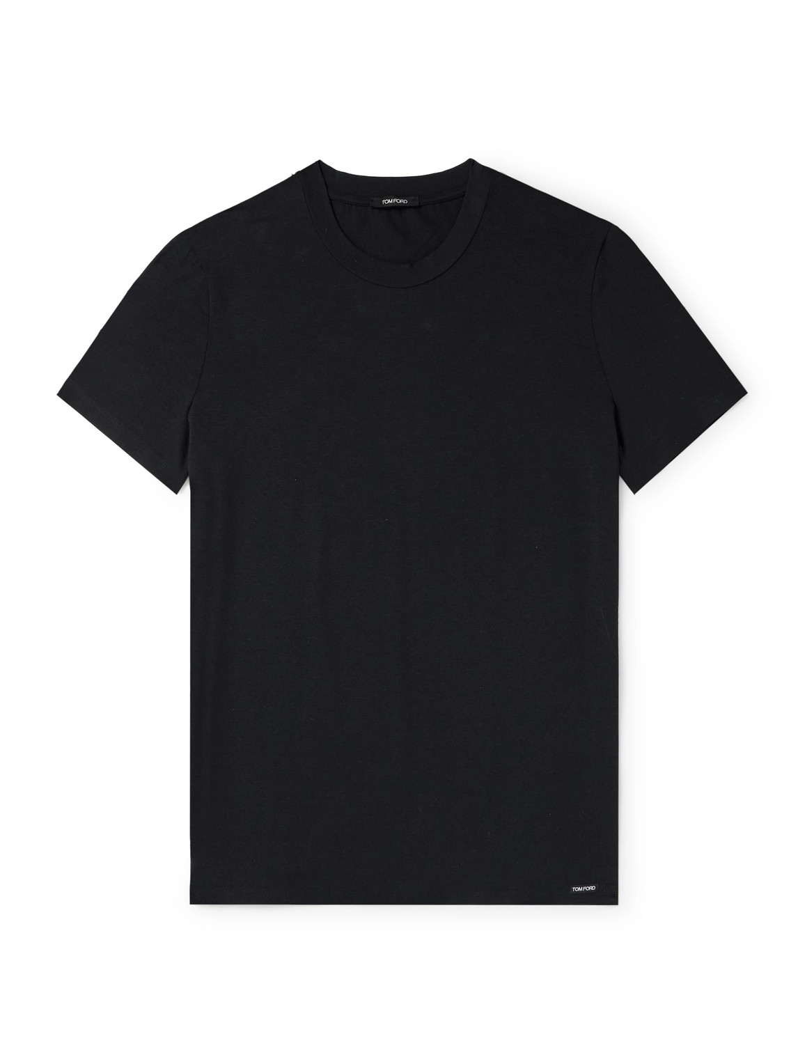 Tom Ford Slim-fit Stretch Cotton And Modal-blend T-shirt In Black