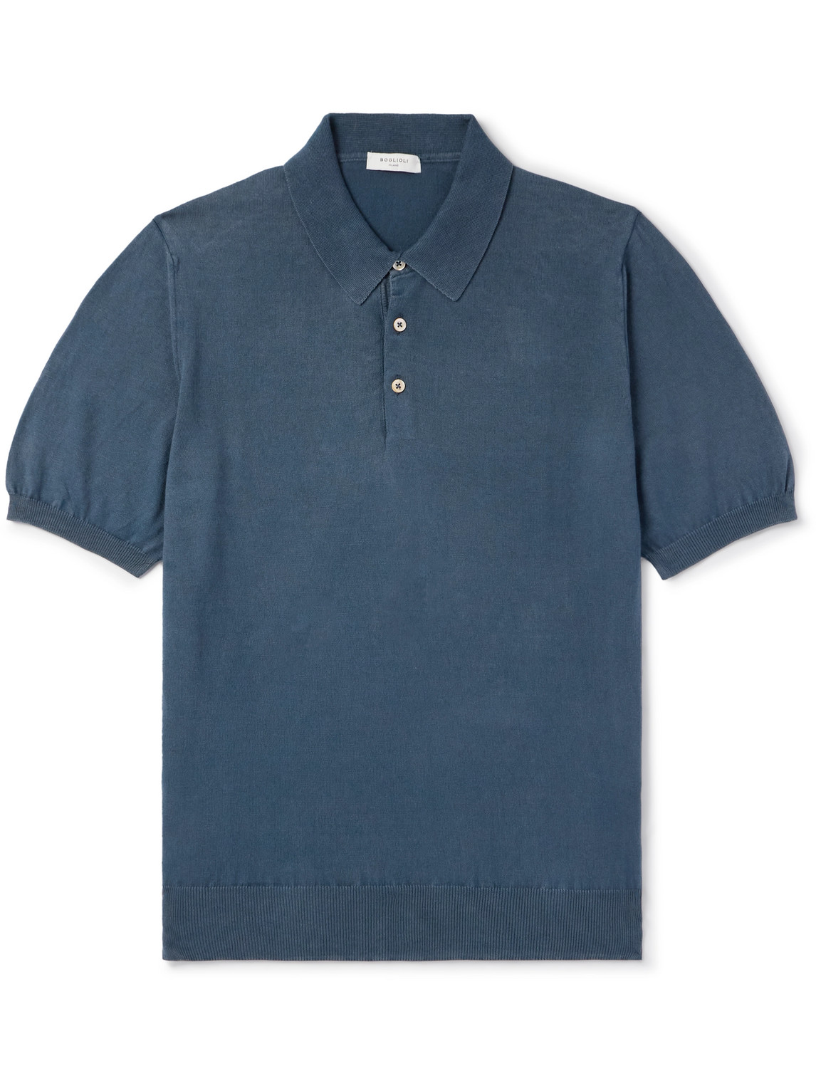 Boglioli Cotton Polo Shirt In Blue