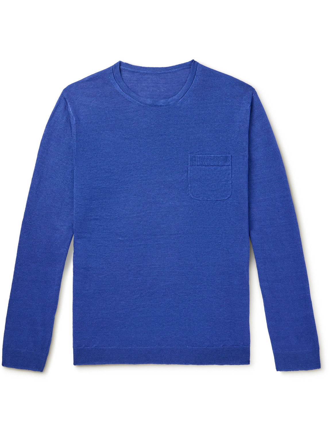 Anderson & Sheppard Linen Sweater In Blue