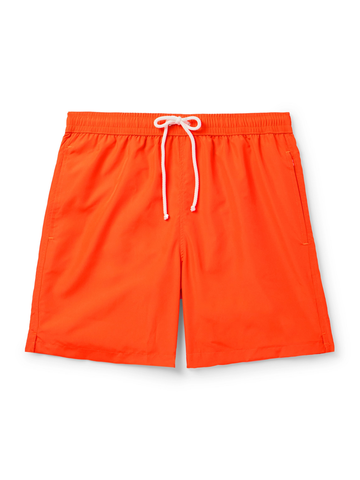 Anderson & Sheppard Straight-leg Mid-length Swim Shorts In Orange