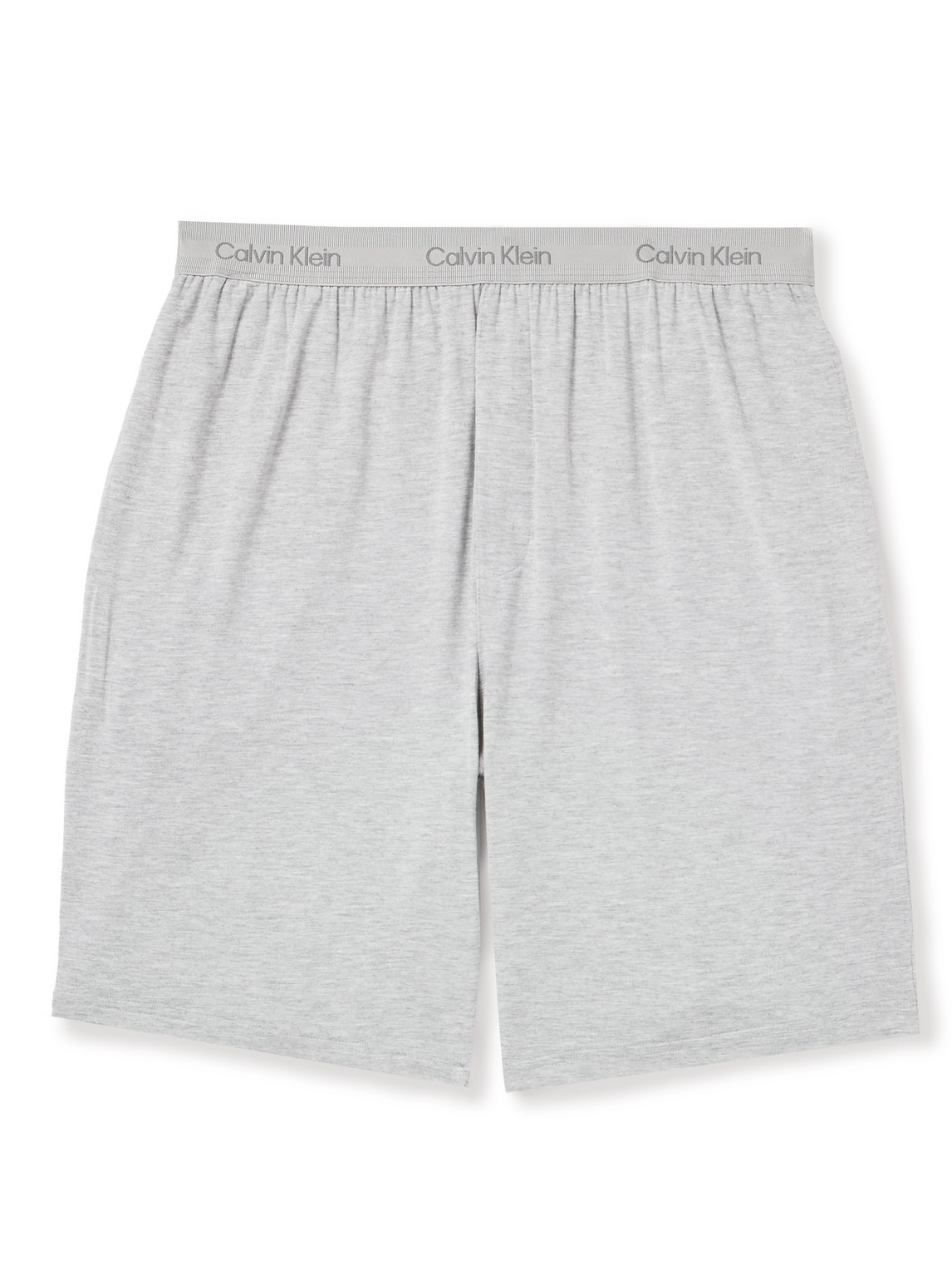 Calvin Klein Underwear Wide-leg Stretch-modal Jersey Pyjama Shorts In Grey