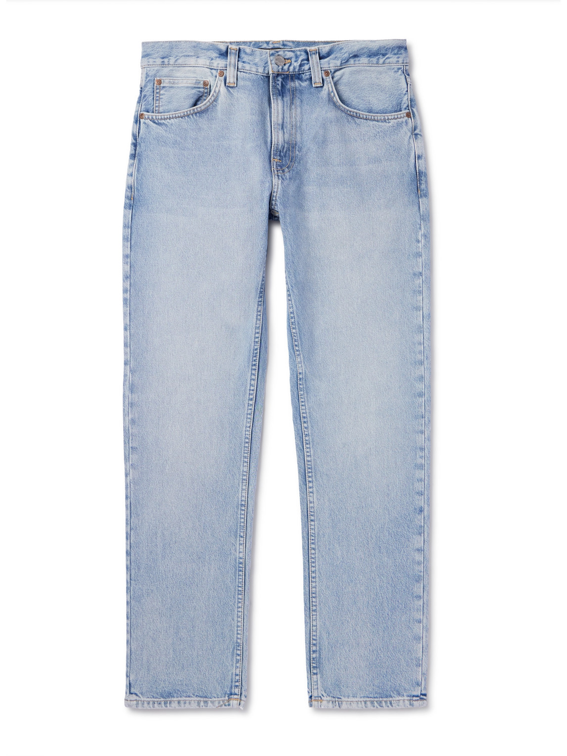 Nudie Jeans Gritty Jackson Straight-leg Jeans In Blue