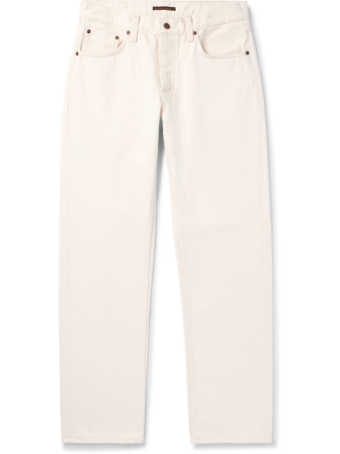 Nudie Jeans Rad Rufus Straight-leg Jeans In White