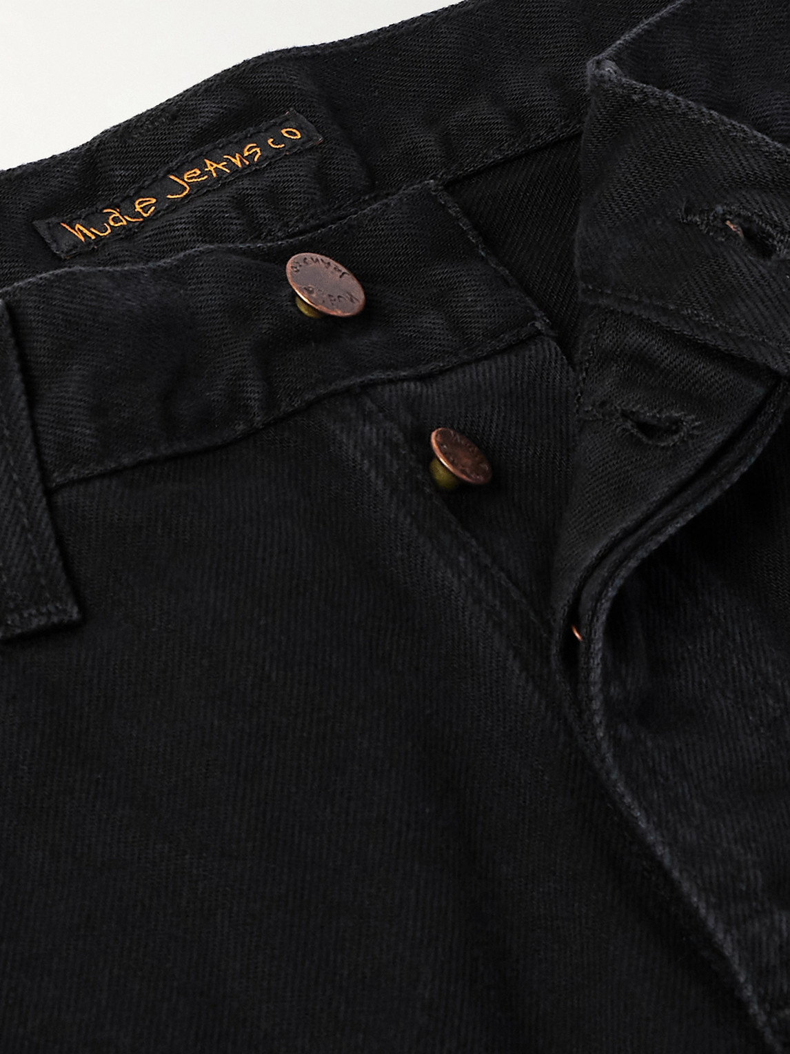 Shop Nudie Jeans Josh Denim Shorts In Black