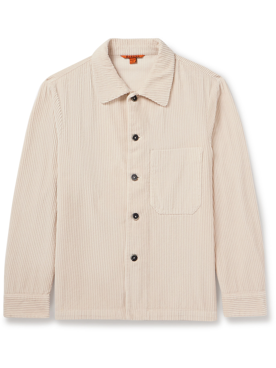 Barena Venezia Garment-dyed Cotton-corduroy Overshirt In Neutrals