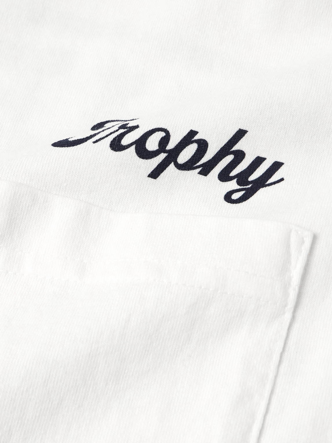 Shop Cherry Los Angeles Trophy Logo-print Garment-dyed Cotton-jersey T-shirt In White