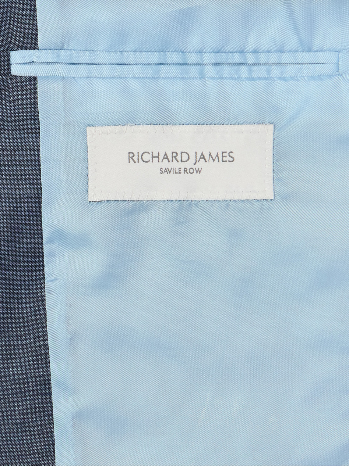 Shop Richard James Hyde Wool Blazer In Blue