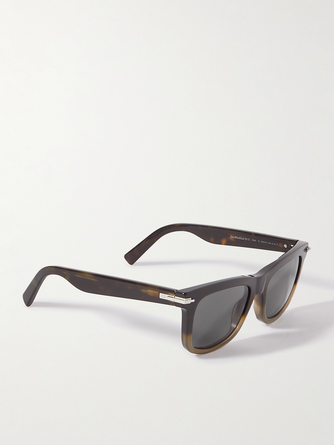 Shop Dior Blacksuit S11i D-frame Acetate Sunglasses In Brown
