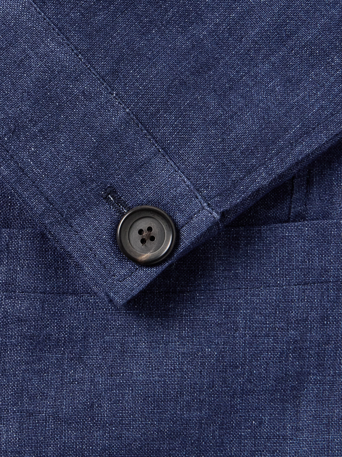 Shop Oliver Spencer Theobald Slim-fit Unstructured Linen Blazer In Blue