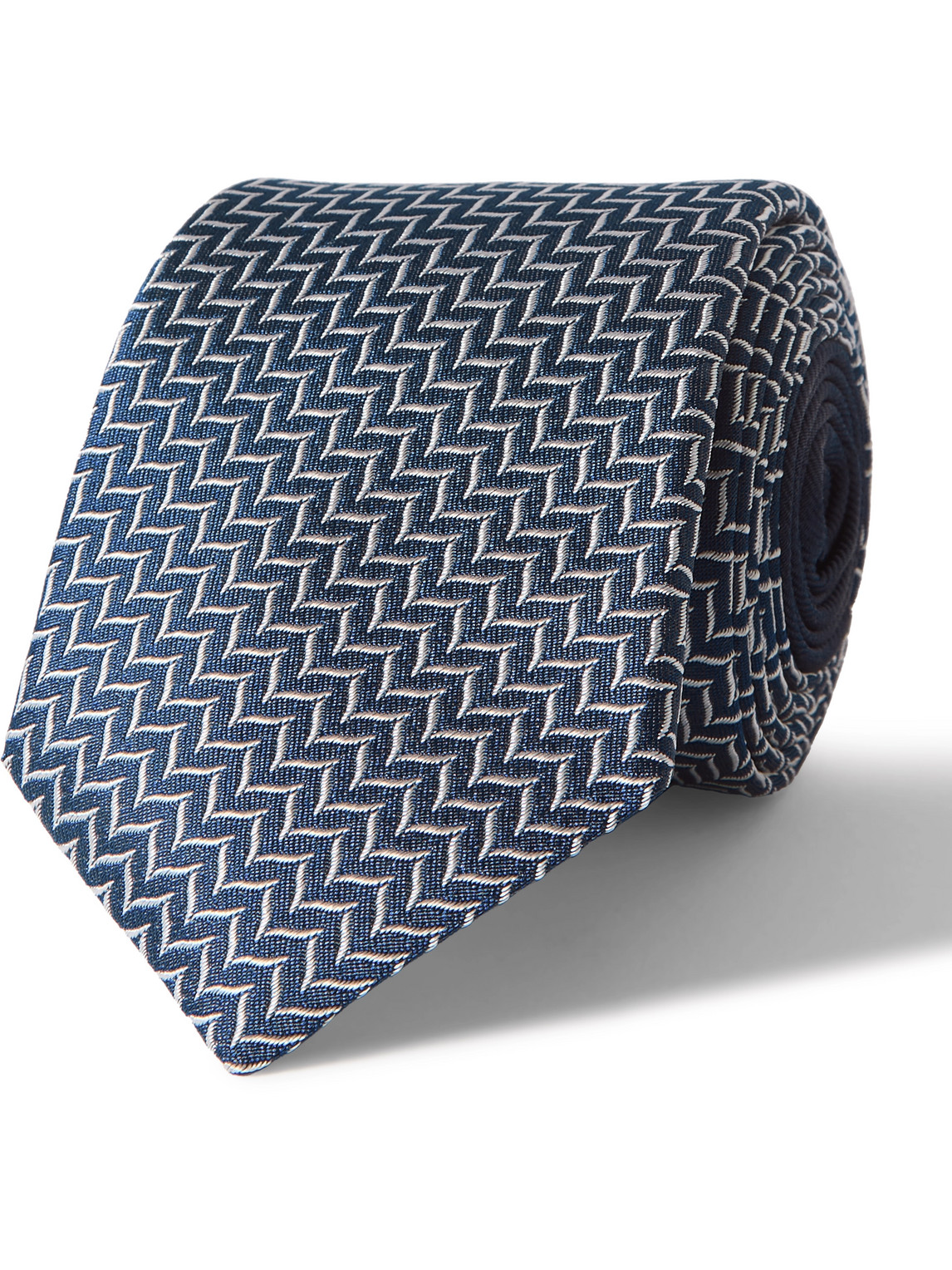 Missoni 7cm Silk-jacquard Tie In Blue