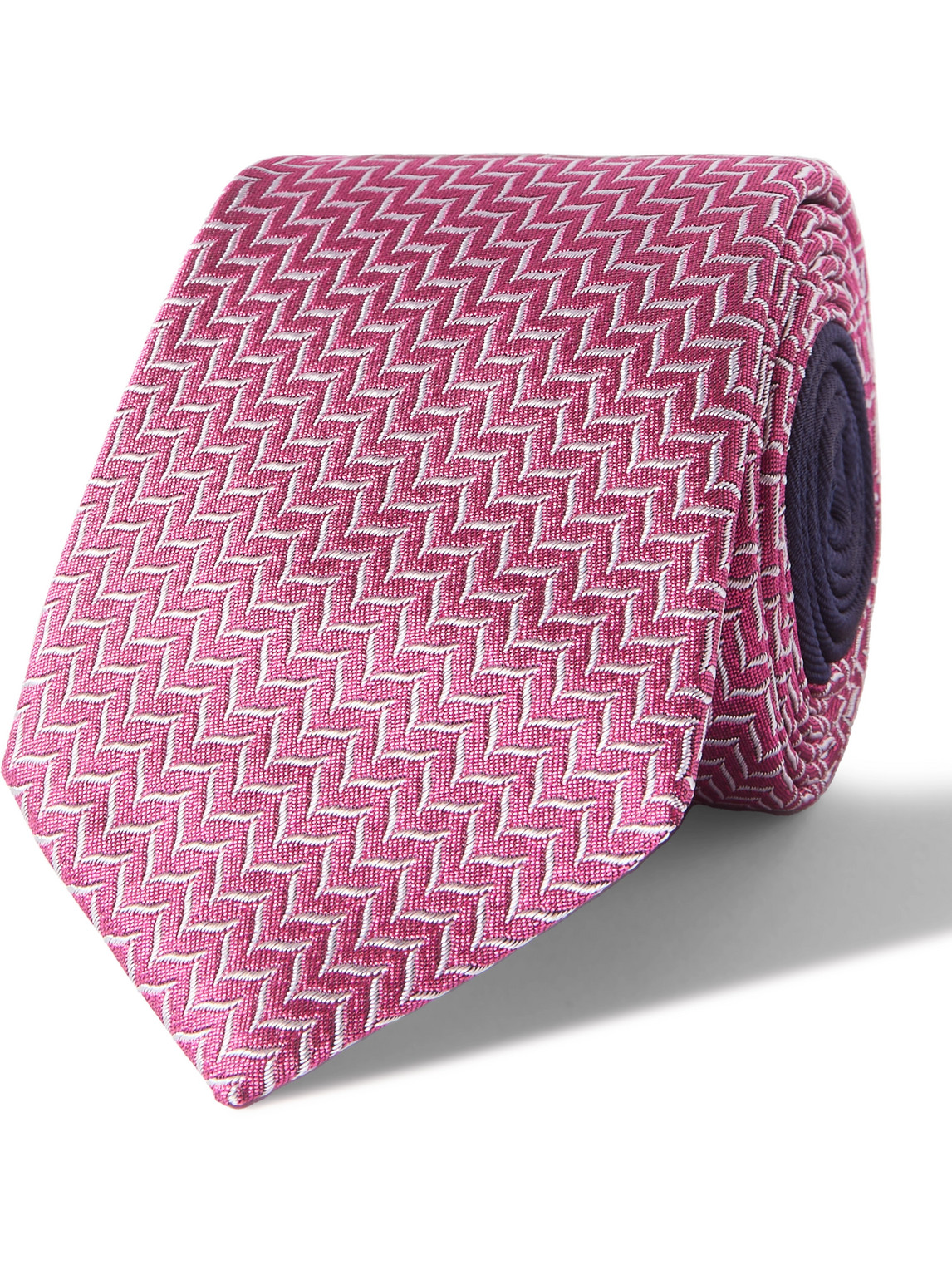 Missoni 7cm Silk-jacquard Tie In Pink