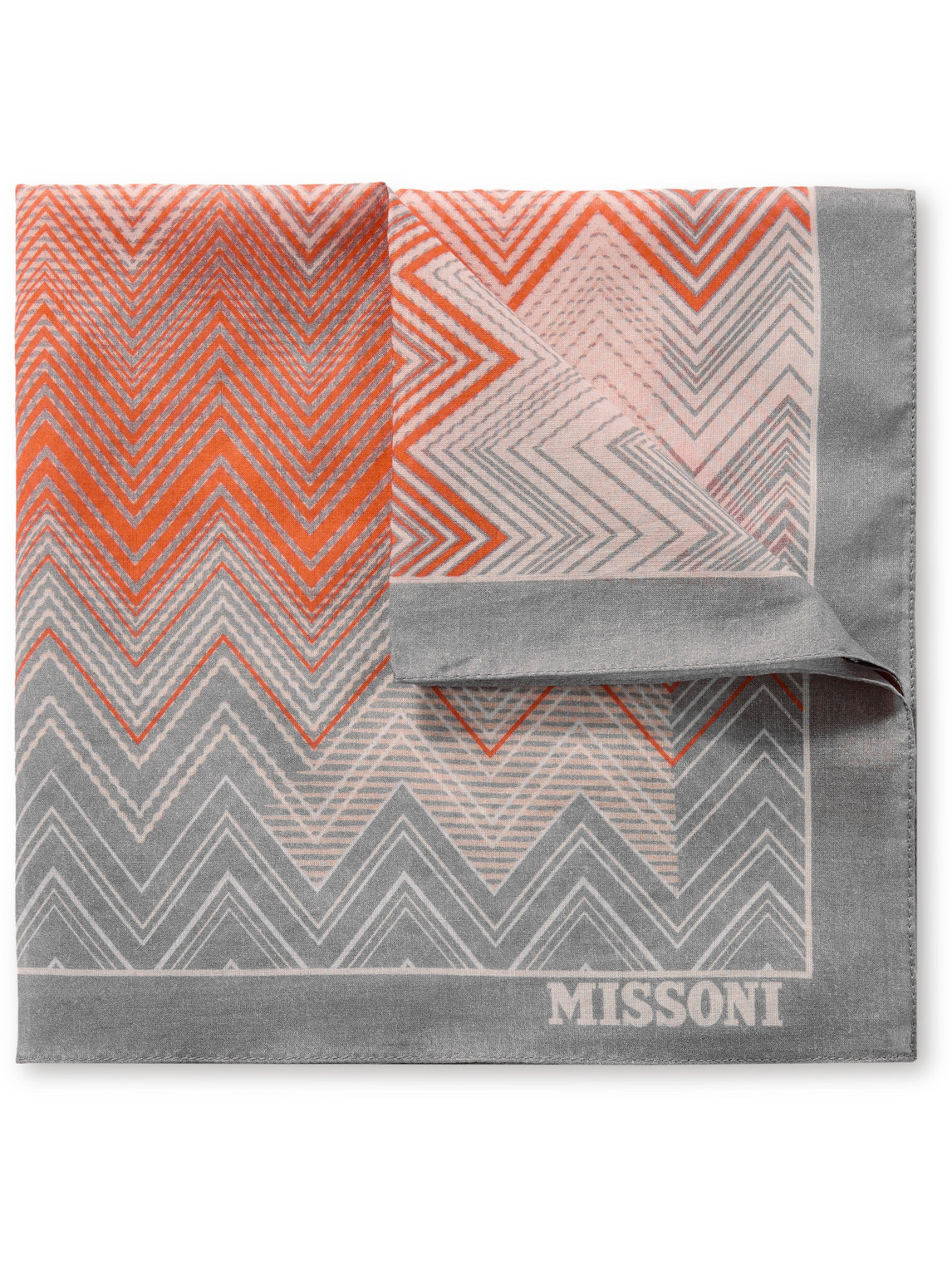 Missoni Printed Cotton Pocket Square In Multi