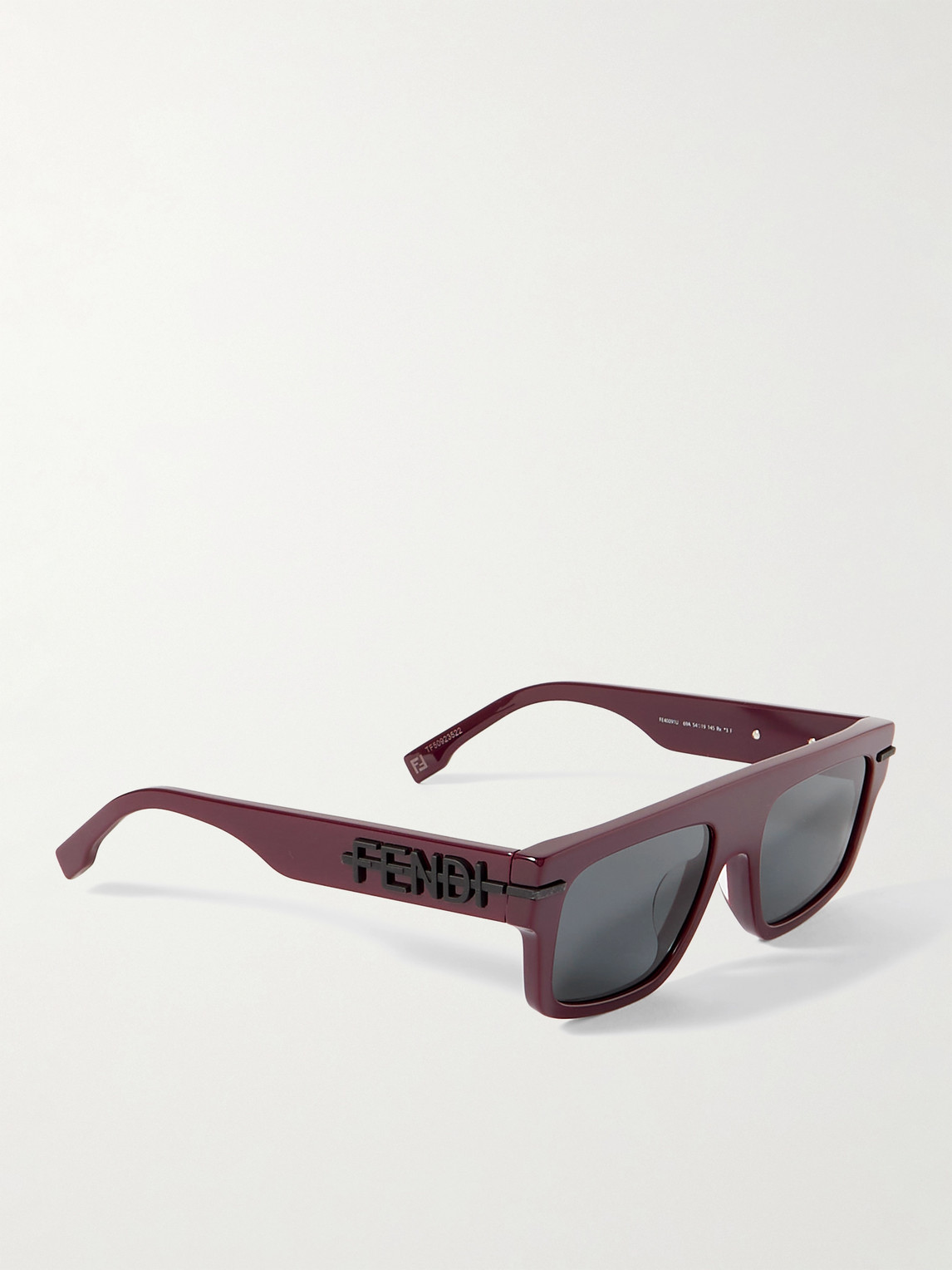Shop Fendi Graphy D-frame Acetate Sunglasses In Burgundy