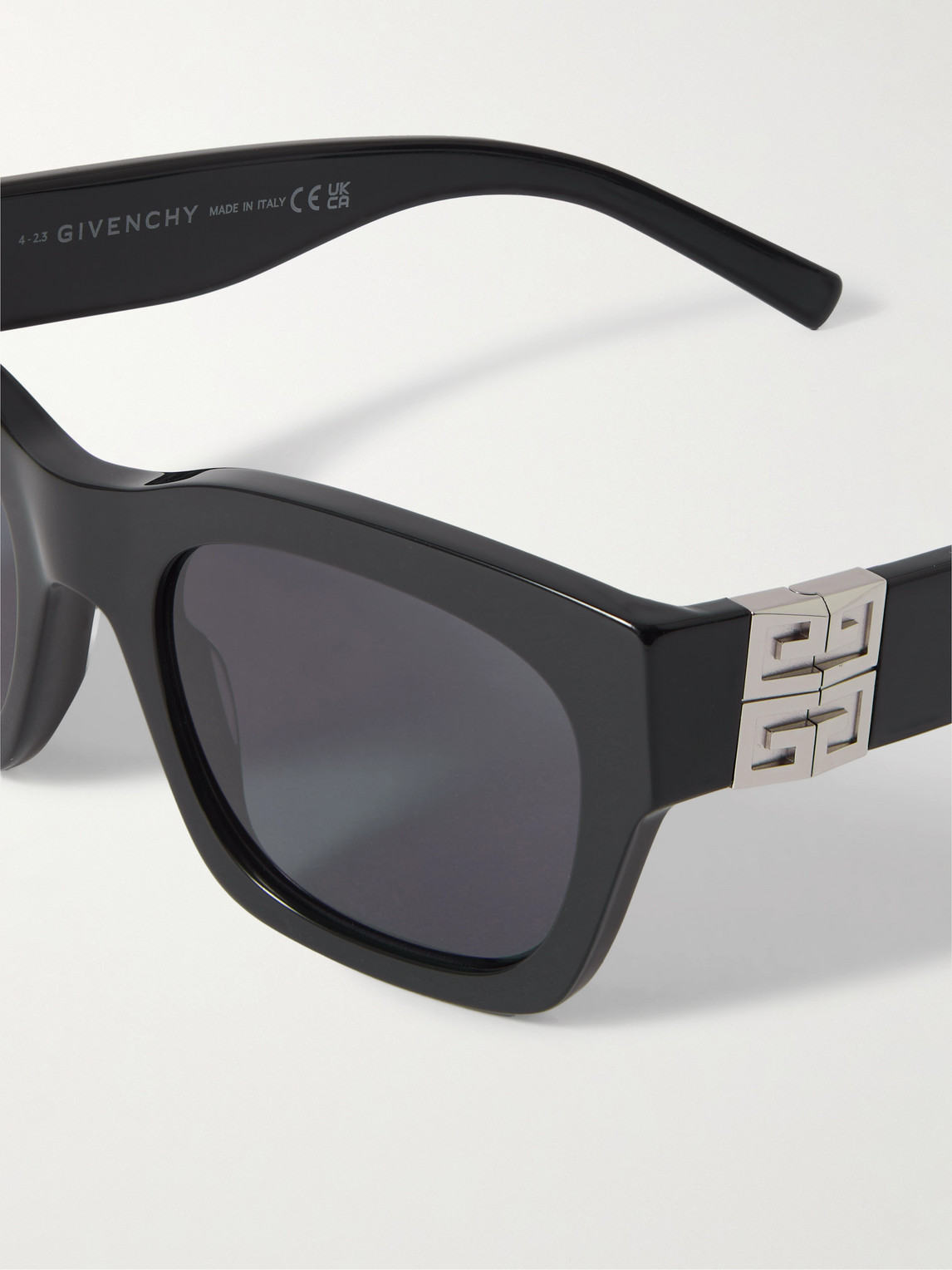 Shop Givenchy 4g D-frame Acetate Sunglasses In Black