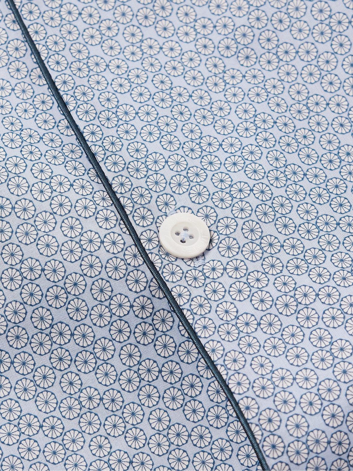 Shop Zimmerli Camp-collar Printed Cotton-voile Pyjama Set In Blue