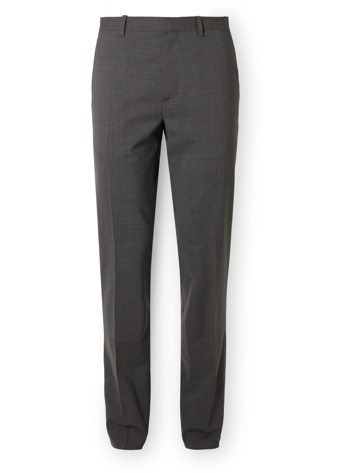 Theory Mayer Tapered Virgin Wool-blend Suit Trousers In Gray