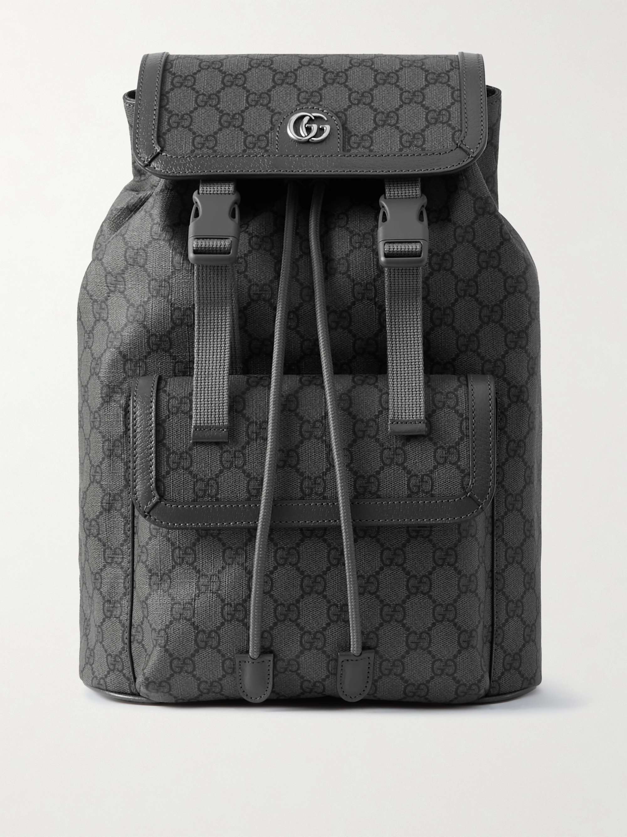 Black gucci backpack best sale