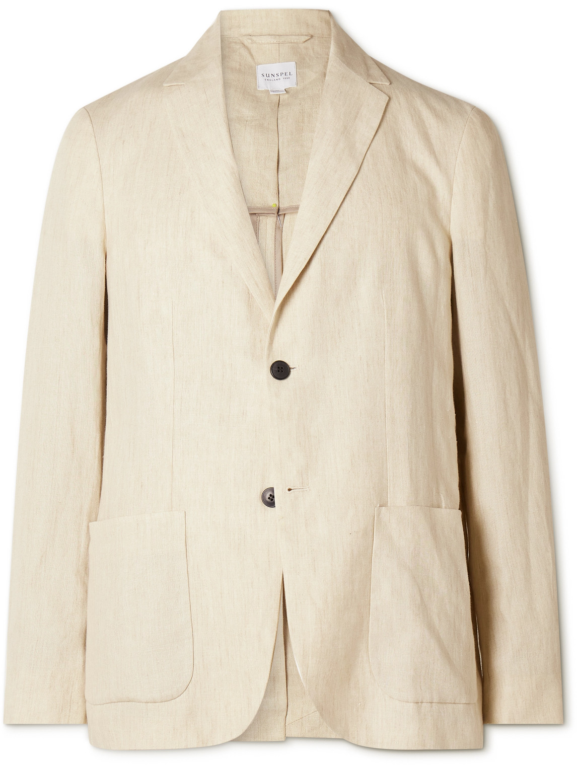 Sunspel Unstructured Linen Suit Jacket In Neutrals