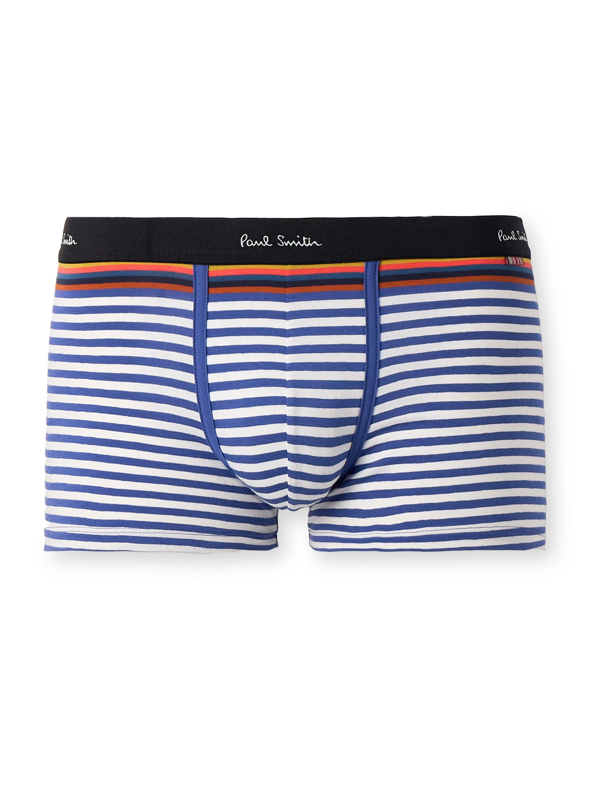 Striped Stretch Organic Cotton-Jersey Boxer Briefs