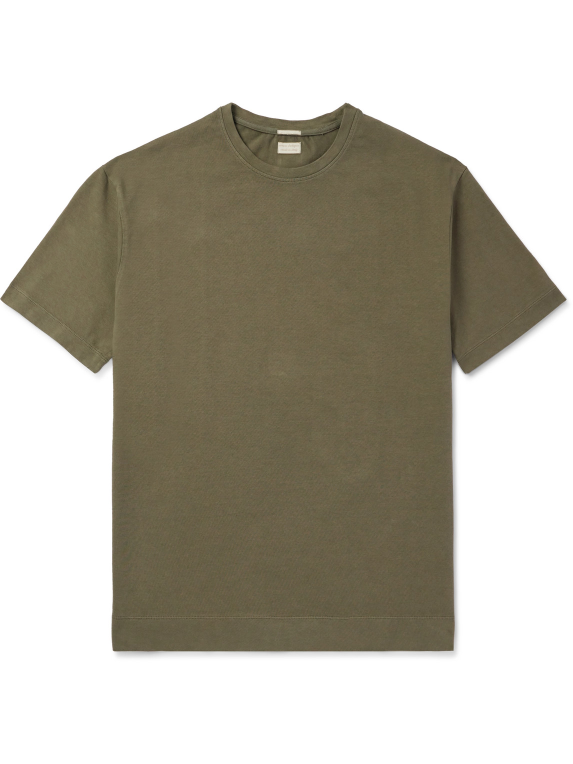 Massimo Alba Nevis Cotton-jersey T-shirt In Green