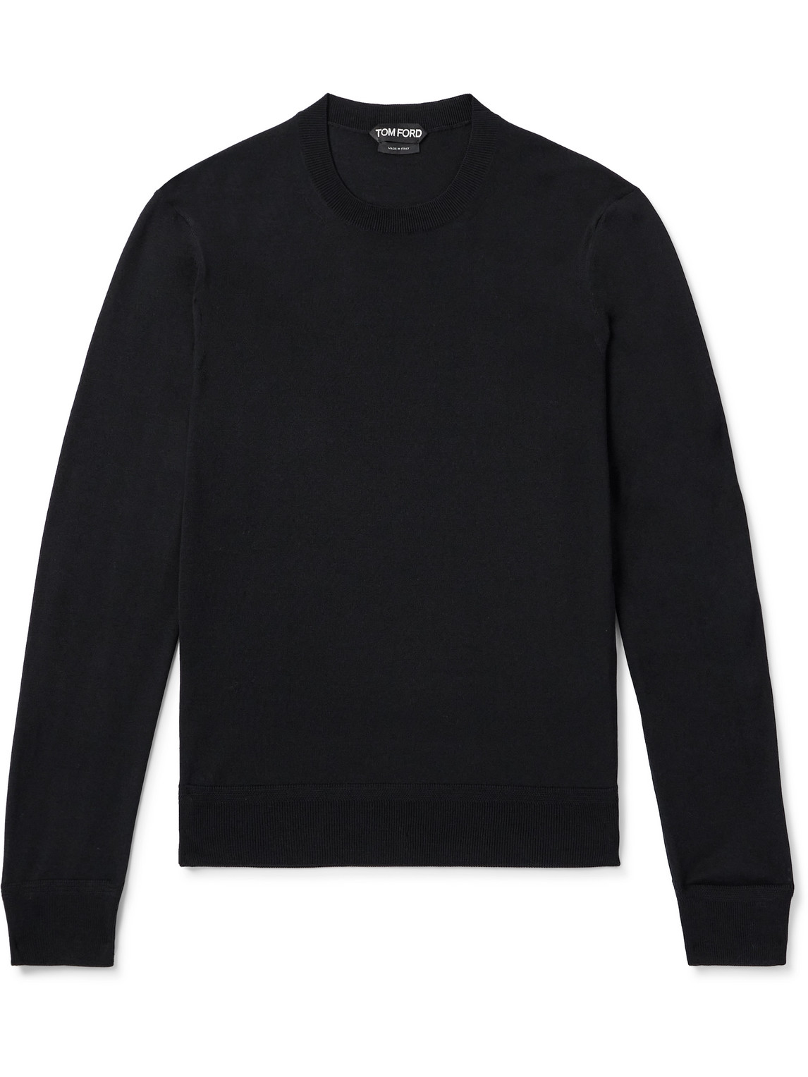 Tom Ford Slim-fit Wool Sweater In Black