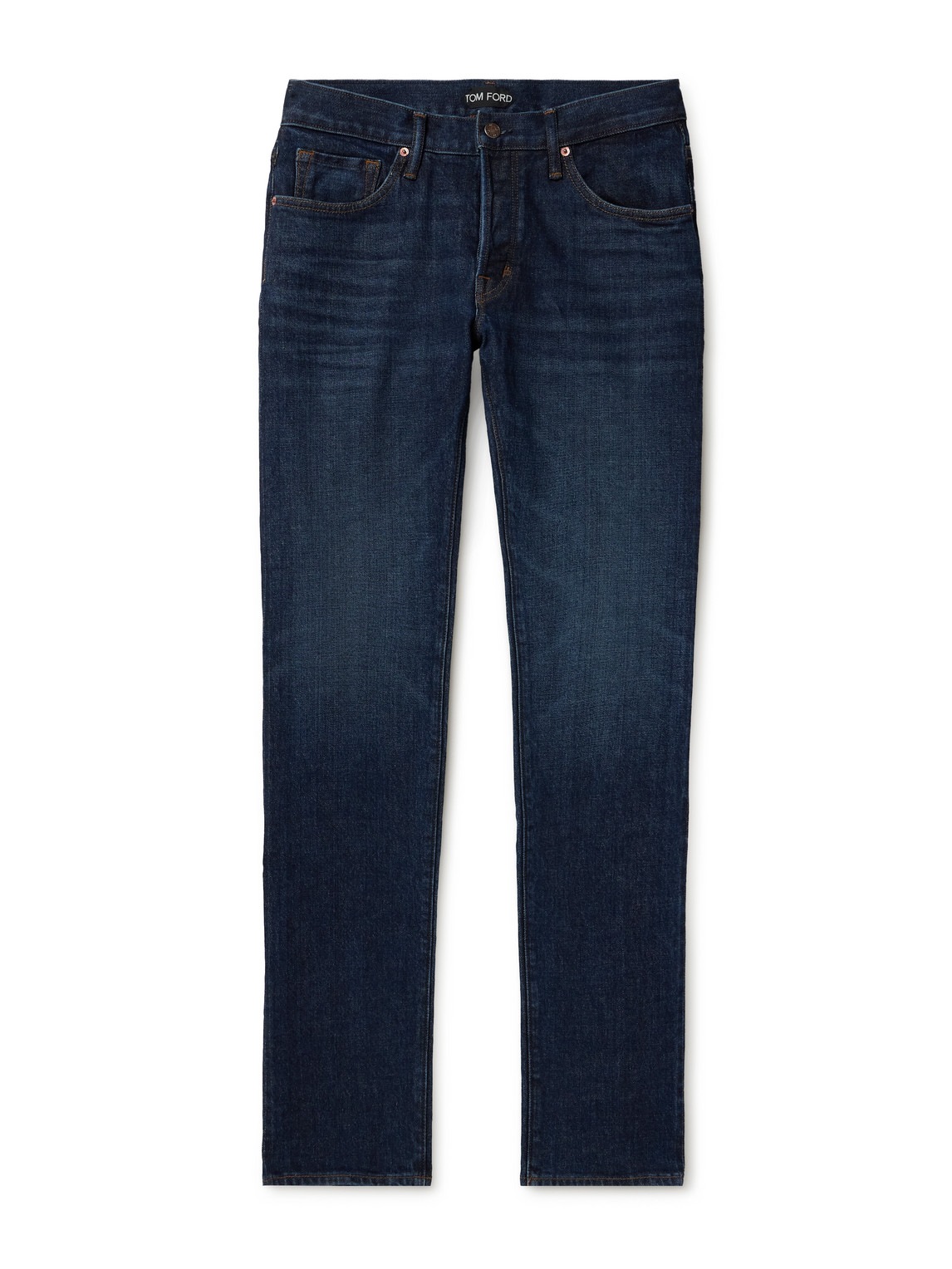 Tom Ford Slim-fit Straight-leg Selvedge Jeans In Blue