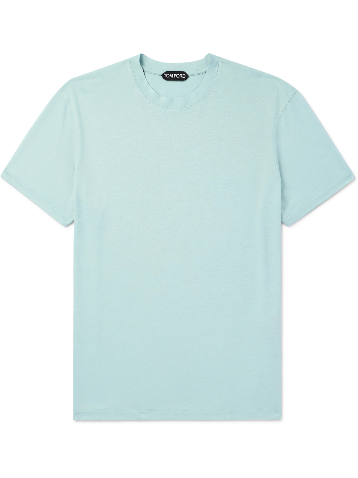 Tom Ford Slim-fit Lyocell And Cotton-blend Jersey T-shirt In Green