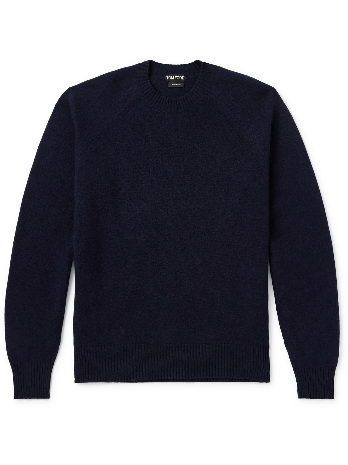 Tom Ford Wool And Cashmere-blend Sweater In Blue